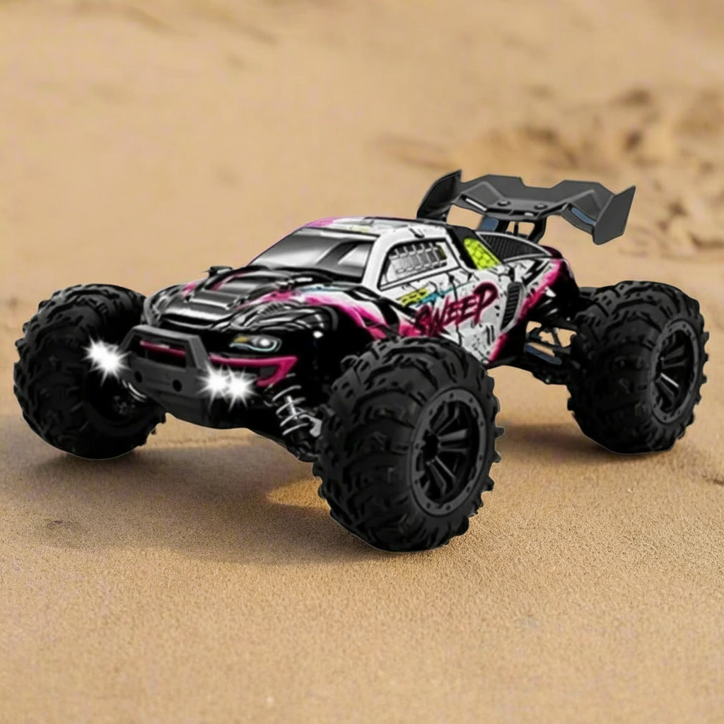 Voiture de Course Télécommandée TrioNest™ RACERINO™ | Tout-Terrain, Amortisseurs, 50-80 km/h | 5 Coloris