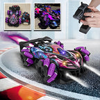 Voiture Téléguidée Gant Gestuel Rotation 360° LED Spray Portée 100m SPINRUSH – TrioNest™