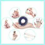 Coffret Bien-être Maman 3-en-1 – Brosse Bois, Oreiller Cervical, Anneaux Massage | TrioNest™