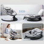 Balancelle Bébé – Bluetooth, Télécommande, Minuterie, Moustiquaire, Housse Réversible, Ultra-Légère | SwingZen by TrioNest™ Mon Adorable Bébé