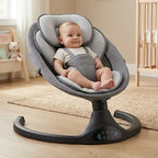 Balancelle Bébé – Bluetooth, Télécommande, Minuterie, Moustiquaire, Housse Réversible, Ultra-Légère | SwingZen by TrioNest™ Mon Adorable Bébé