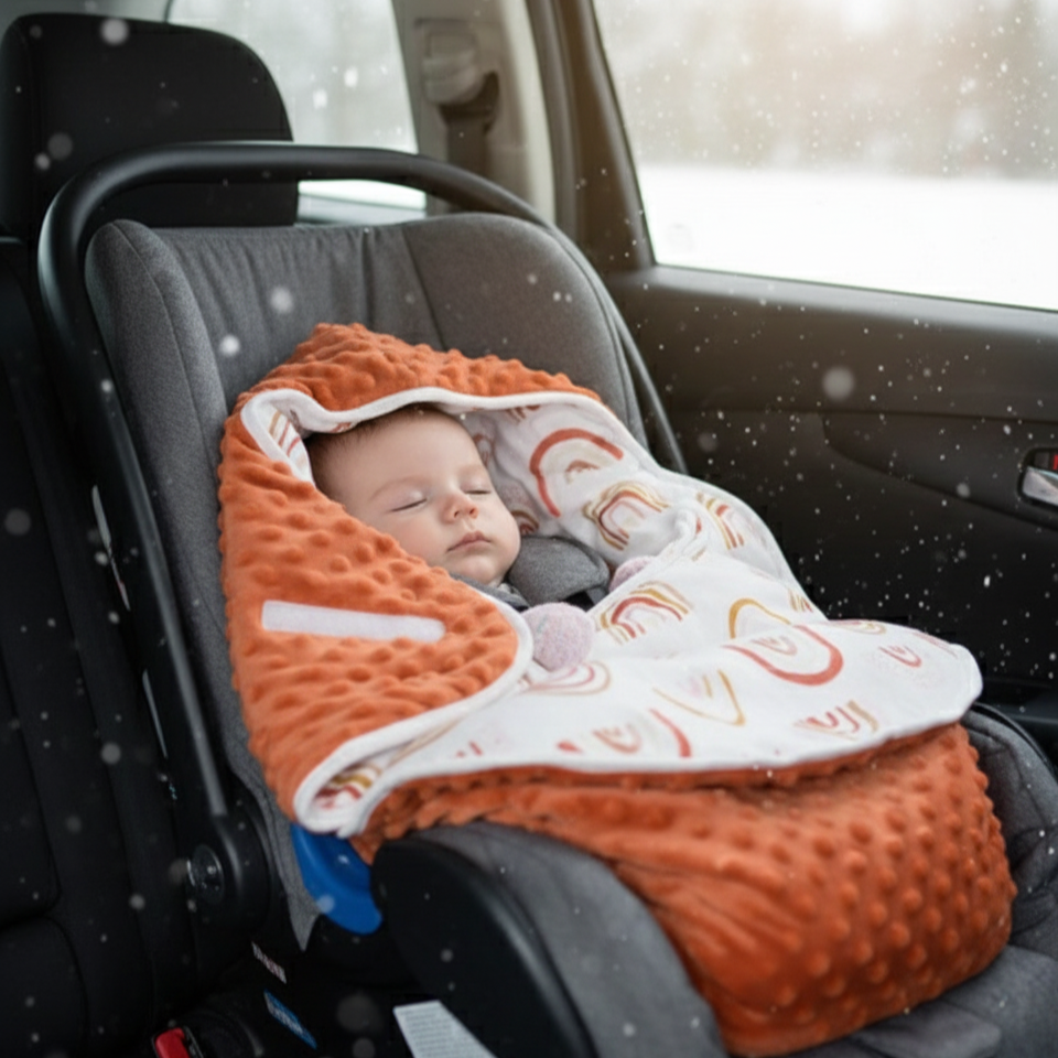 Chancelière Siège Auto & Poussette | TrioNest™ – Isolation Thermique, Installation 30 sec, 5 Coloris Mon Adorable Bébé