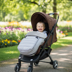 Chancelière Poussette Bébé 4-en-1 – Imperméable, Zip Bidirectionnel, Compatible 99% Poussettes | TrioNest™ mon adorable bebe