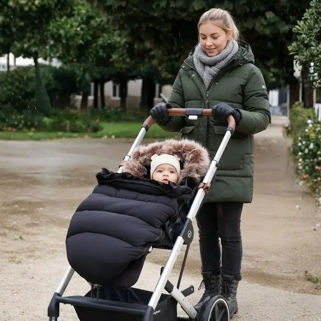 Chancelière Doudoune Bébé 0-3 Ans – Coton & Flanelle, Multi-Usages, Waterproof, Face Amovible | TrioNest™ mon adorable bebe