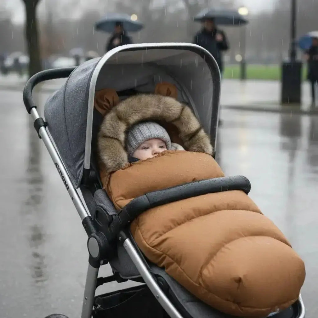 Chancelière Doudoune Bébé 0-3 Ans – Coton & Flanelle, Multi-Usages, Waterproof, Face Amovible | TrioNest™ mon adorable bebe