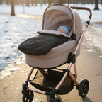 Chancelière Poussette Thermique – Isolation Avancée, Douce & Respirante, Lavable Machine, Universelle | TrioNest™ Mon Adorable Bébé