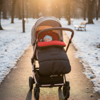 Chancelière Poussette Thermique – Isolation Avancée, Douce & Respirante, Lavable Machine, Universelle | TrioNest™ Mon Adorable Bébé