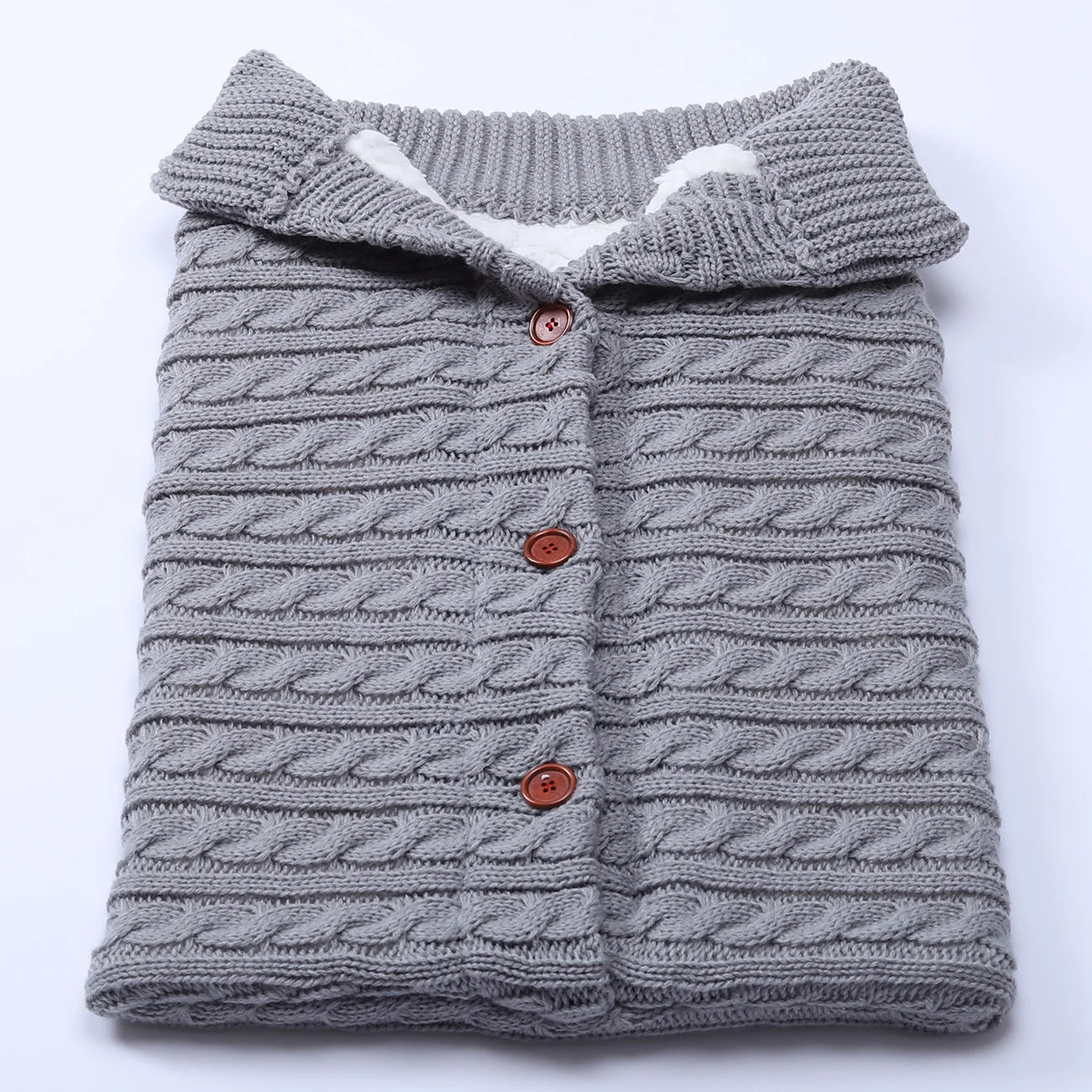 Chancelière Tricot Poussette Bébé – Cocon Chaud & Élégant, Fibres Douces, Lavable Machine | TrioNest™ Mon Adorable Bébé
