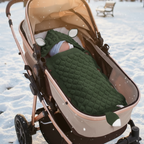 Chancelière Poussette à Boutons Bébé – Polaire Douce, Imperméable, Réglable, Lavable Machine | TrioNest™ Mon Adorable Bébé