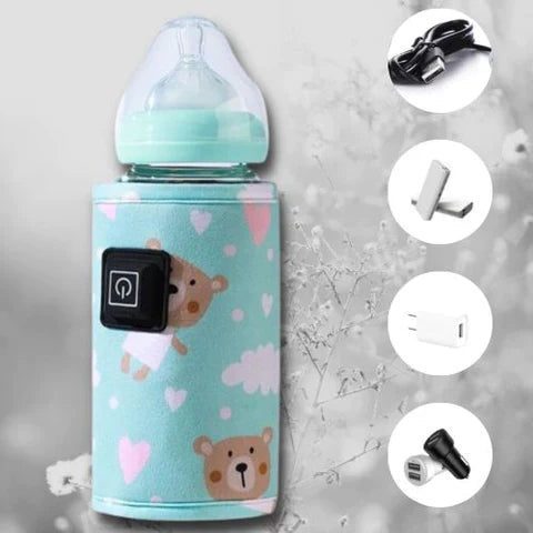 Chauffe Biberon Nomade Portable USB | TrioNest™ – 3 Niveaux de Température, Polyvalent, 3 Coloris mon adorable bebe