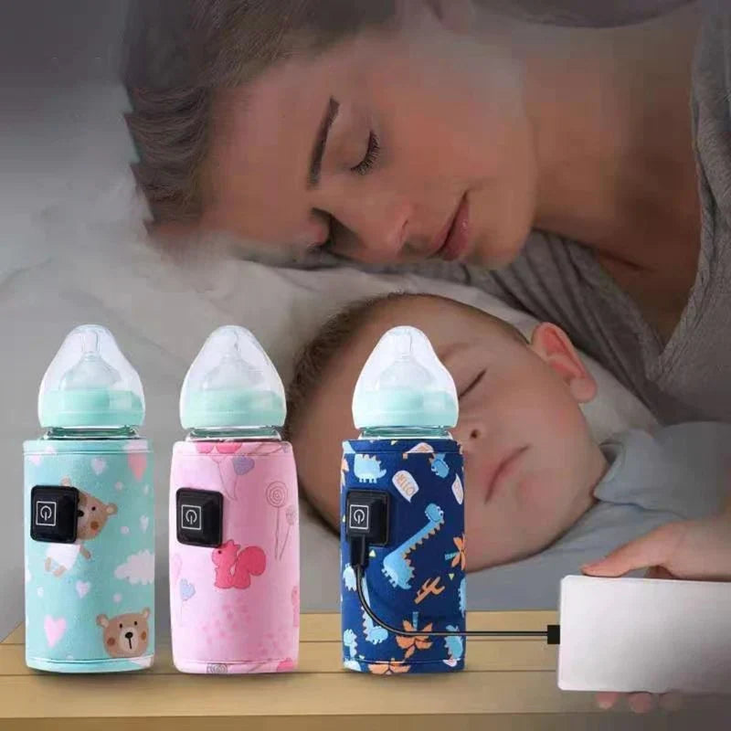 Chauffe Biberon Nomade Portable USB | TrioNest™ – 3 Niveaux de Température, Polyvalent, 3 Coloris mon adorable bebe