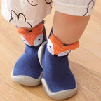 Chaussure Bébé Marche Motifs Animaux 6 Mois-3 Ans – Coton, Semelle TPE Antidérapante, Lavable | ZooWalk by TrioNest™ Mon Adorable Bébé