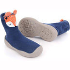 Chaussure Bébé Marche Motifs Animaux 6 Mois-3 Ans – Coton, Semelle TPE Antidérapante, Lavable | ZooWalk by TrioNest™ Mon Adorable Bébé