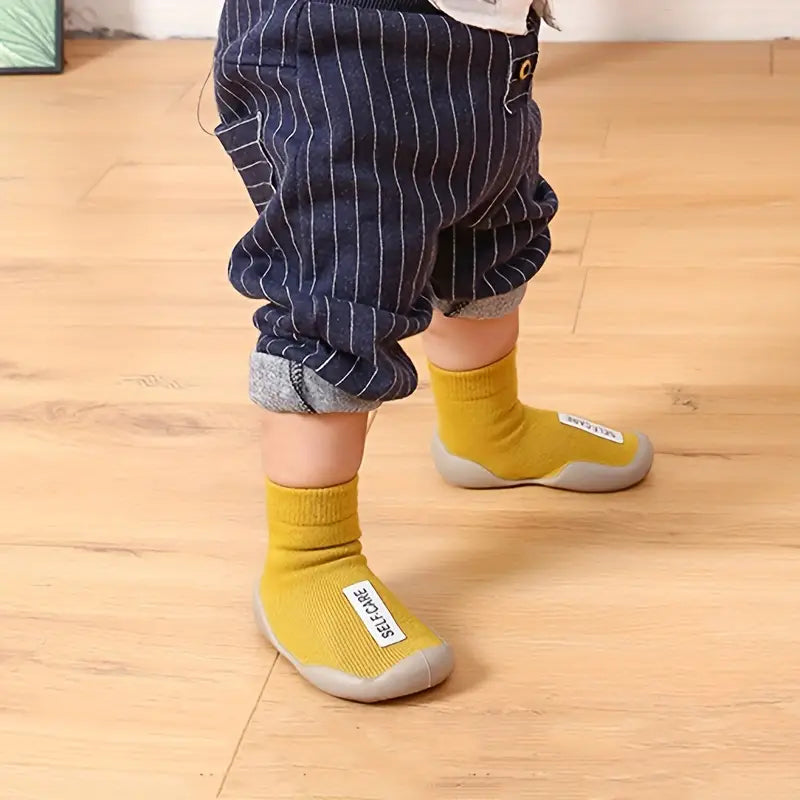 Chaussure Bébé Semelle Souple 0-24 Mois – TPE Antidérapante, Respirante, Sensation Pieds Nus | FlexiSole by TrioNest™ Mon Adorable Bébé