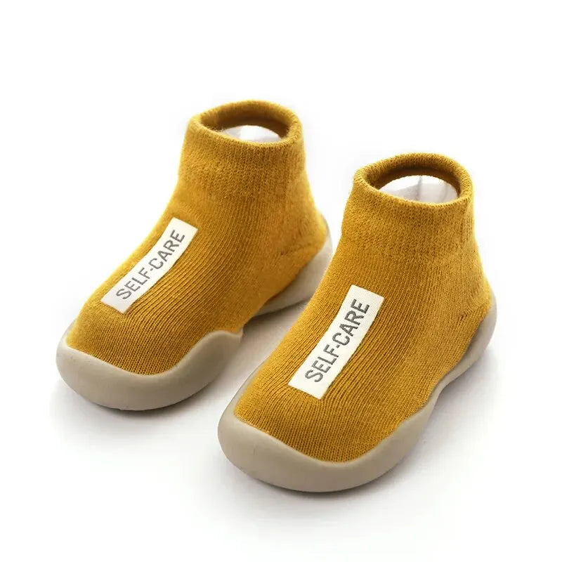 Chaussure Bébé Semelle Souple 0-24 Mois – TPE Antidérapante, Respirante, Sensation Pieds Nus | FlexiSole by TrioNest™ Mon Adorable Bébé