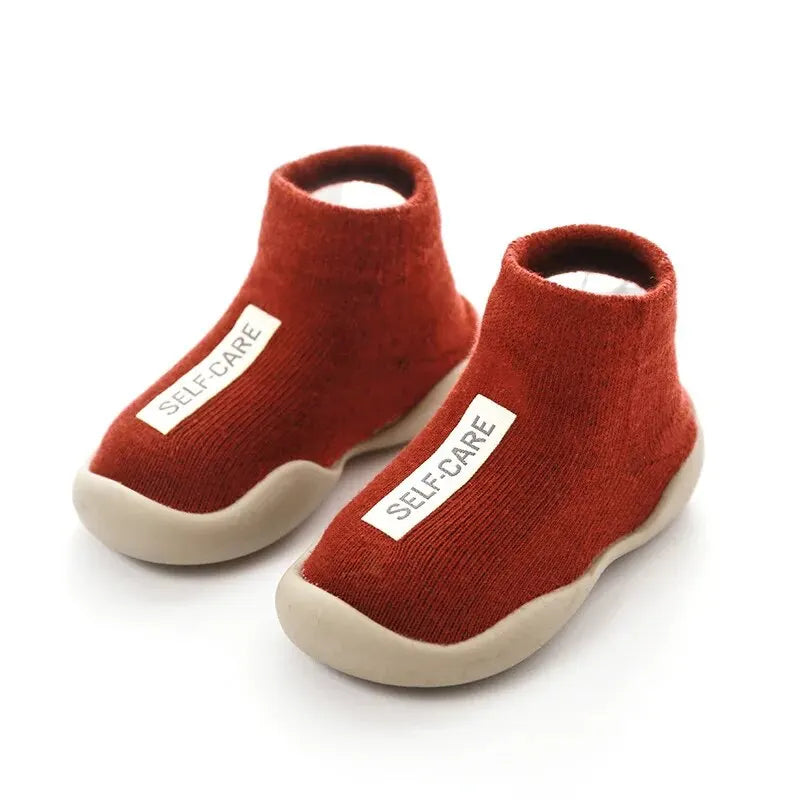 Chaussure Bébé Semelle Souple 0-24 Mois – TPE Antidérapante, Respirante, Sensation Pieds Nus | FlexiSole by TrioNest™ Mon Adorable Bébé