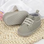 Chaussure Bébé Cuir PU 0-18 Mois – Semelle Coton Antidérapante, Lacets, Légère, Toutes Saisons | PureLeather by TrioNest™ Mon Adorable Bébé