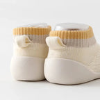 Chaussure Bébé Souple Maille Respirante 0-36 Mois – Coton Bio, Capuchon Anti-Collision, Antidérapante | EcoStep by TrioNest™ Mon Adorable Bébé