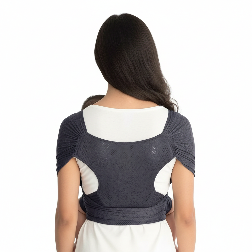 Porte-Bébé Physio Respirant MeshNest – Maille Aérée, Enfilage T-Shirt, 10 kg, 0-2 Ans | TrioNest™