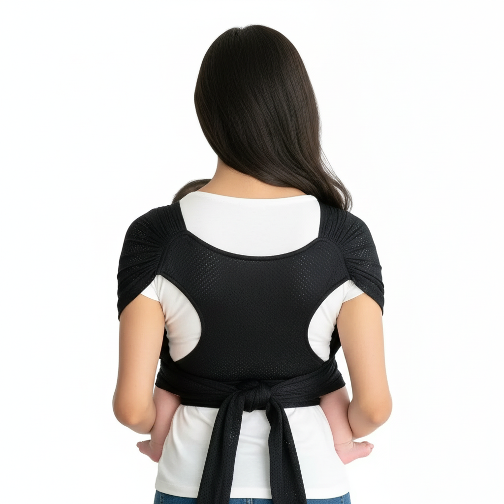 Porte-Bébé Physio Respirant MeshNest – Maille Aérée, Enfilage T-Shirt, 10 kg, 0-2 Ans | TrioNest™