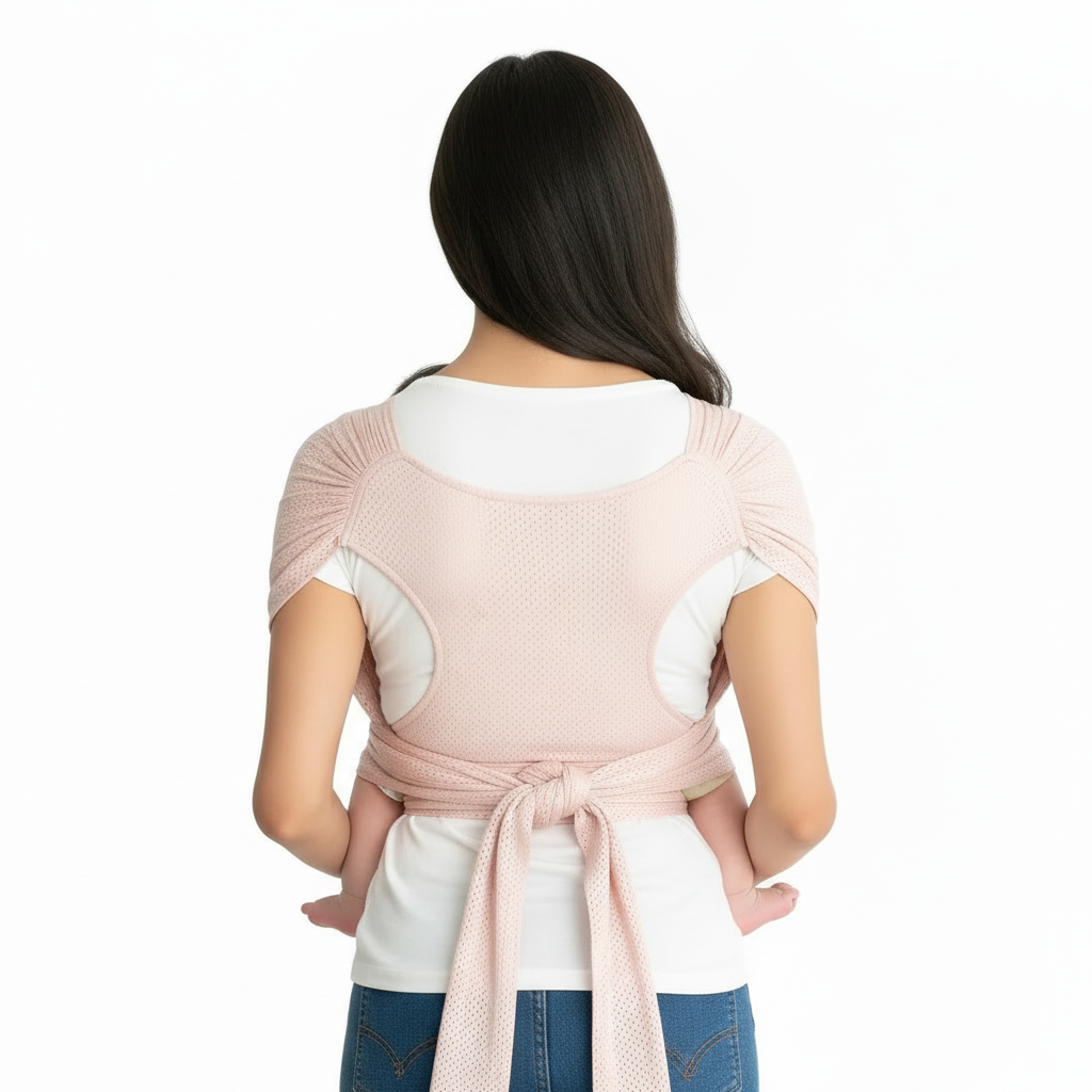 Porte-Bébé Physio Respirant MeshNest – Maille Aérée, Enfilage T-Shirt, 10 kg, 0-2 Ans | TrioNest™