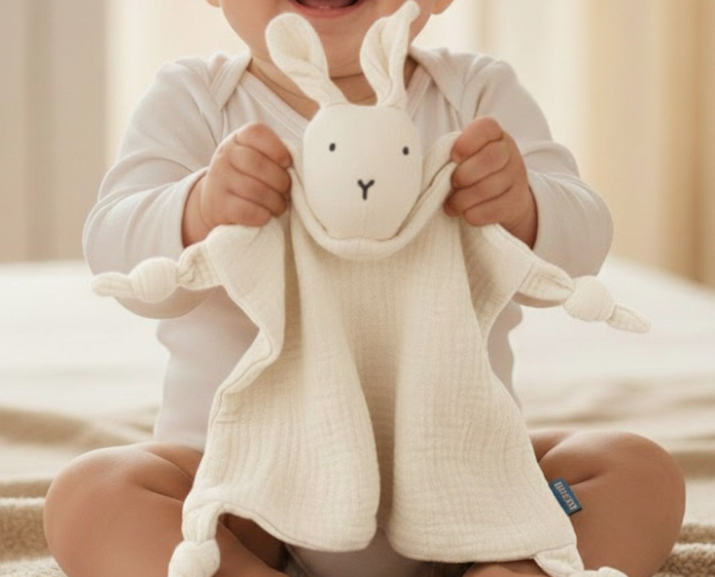 Doudou blanc - 100% Coton naturel & doux
