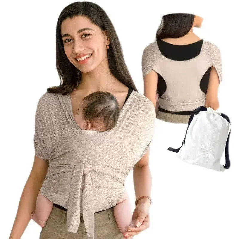Écharpe de Portage AirNest – Tissu Perforé Ultra-Léger, Sac Intégré, 0-2 Ans | TrioNest™