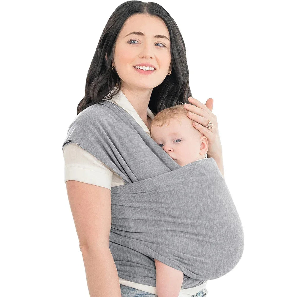 Écharpe de Portage Réglable Enveloppante | TrioNest™ – Mains Libres, Toutes Morphologies, 0-24 Mois