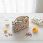 Sac à Langer en Coton Matelassé | TrioNest™ – Doux, Léger, Compartiment Zippé, 4 Coloris