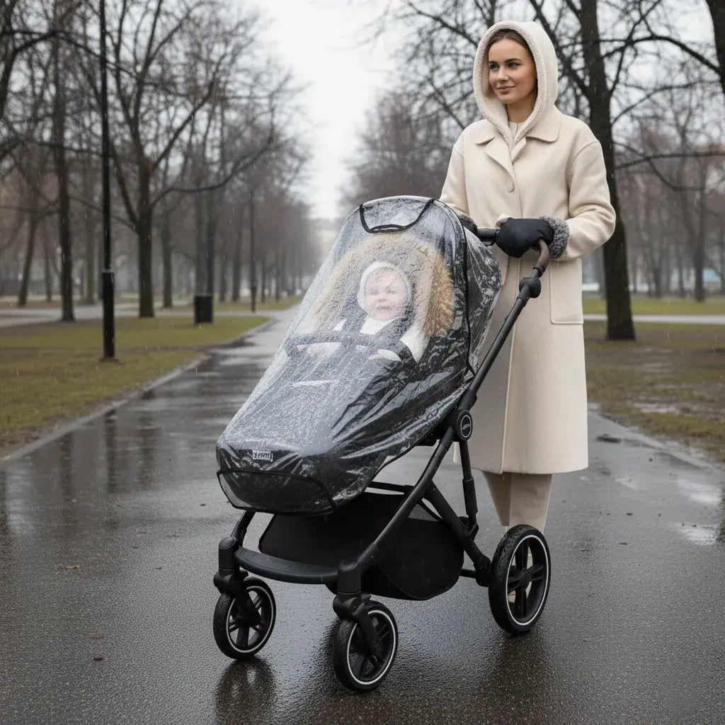 Chancelière Universelle Poussette Bébé 0-3 Ans – Cocon Chaud Hypoallergénique, Installation 30 Sec | TrioNest™ Mon Adorable Bébé