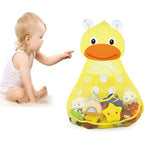 Sac de Rangement Jouets de Bain – Filet Maille, Ventouses, Séchage Rapide, Coton Ventilé, Anti-Bactéries | BathOrga by TrioNest™