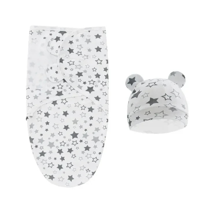 Gigoteuse Bébé avec Bonnet BonnetDream — Coton Doux Respirant, 5 Motifs, Design Ajustable | TrioNest™