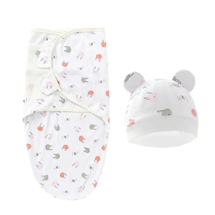Gigoteuse Bébé avec Bonnet BonnetDream — Coton Doux Respirant, 5 Motifs, Design Ajustable | TrioNest™