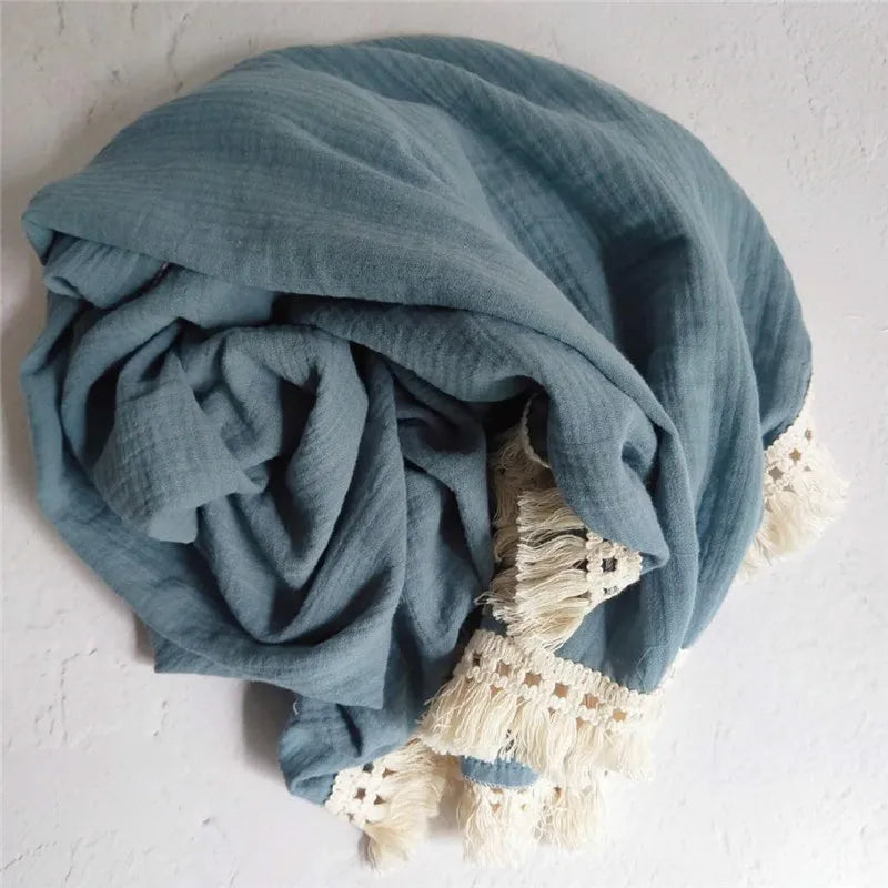 Gigoteuse Été Bébé en Mousseline MusselineDream — Hypoallergénique, Ultra-Douce, 80x65 & 120x100 cm | TrioNest™