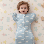 Gigoteuse Bébé Emmaillotage ZenWrap — Anti-Sursaut, Tissu Hypoallergénique, 6 Motifs, Tailles 60 & 68 cm | TrioNest™