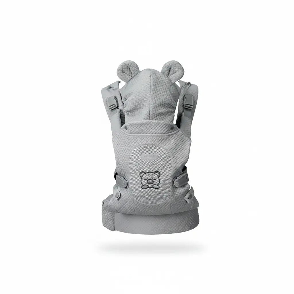 Porte-Bébé Ourson Physiologique - Soutien Lombaire & Tissu Respirant - Design Ergonomique & Doux | TrioNest TrioNest™ Poussette 3 en 1