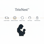 Porte-Bébé Écharpe Enveloppante Multifonction | TrioNest™ – Portage, Allaitement & Protection, 0-36 Mois