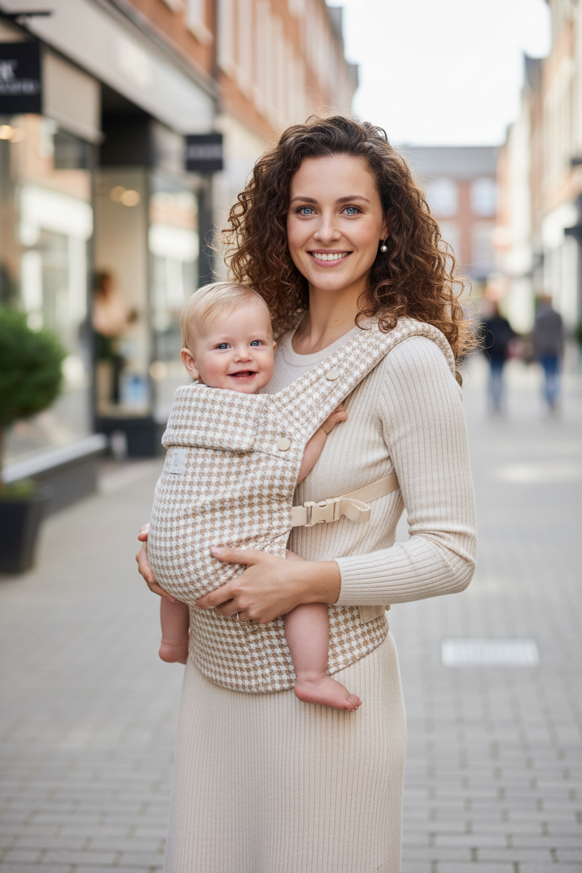 Babytrage Tragetuch Multi-Position – Vorne, Hinten & Blick zum Tragenden | TrioNest™