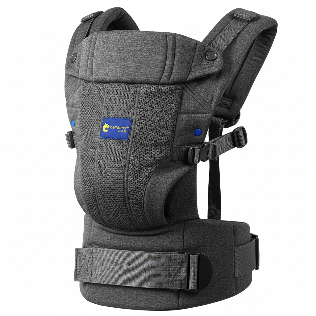 Porte-Bébé Nouveau-Né 3 en 1 Ergonomique | TrioNest™ – Positions Avant, Kangourou & Arrière, 0-36 Mois