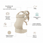Babytrage Tragetuch Multi-Position – Vorne, Hinten & Blick zum Tragenden | TrioNest™
