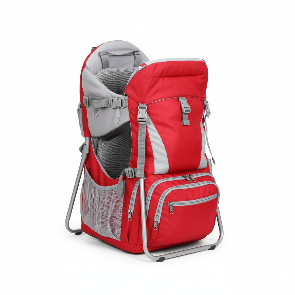 Porte-Bébé Randonnée & Voyage - Châssis Ultra-Léger & Confort Dos - Pare-Soleil & Rangement Intégré | TrioNest Adventure