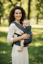 Porte-Bébé Nouveau-Né 3 en 1 Ergonomique | TrioNest™ – Positions Avant, Kangourou & Arrière, 0-36 Mois