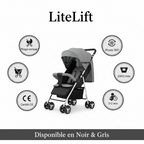 Poussette Bébé Compacte Pliable | TrioNest™ – Légère, Maniable & Confortable