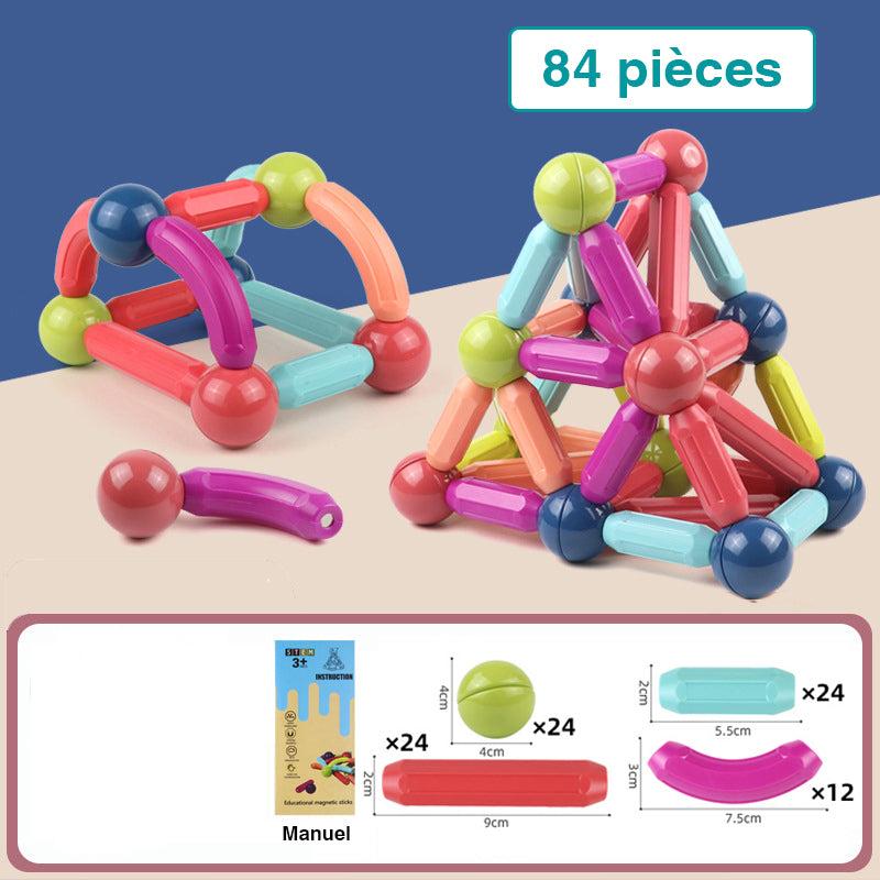 Pack Créativité MAGNETICBUILD + Piste Puzzle + Sapin Montessori – TrioNest™