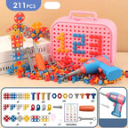 Jeux de Construction Mallette de Bricolage – Motricité Fine, Éveil Sensoriel, 211 ou 351 Pièces | TrioNest™