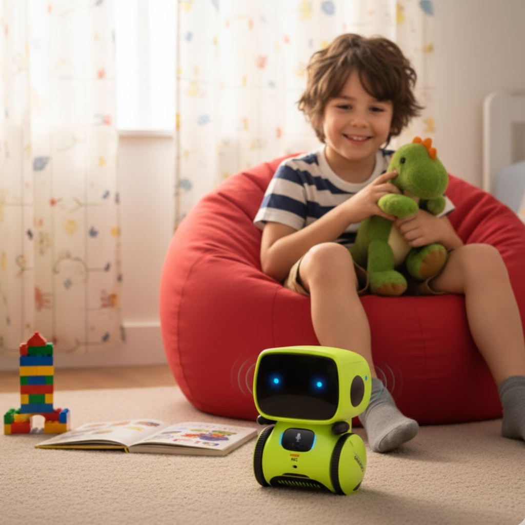 Tanzender LED-Roboter mit Sprach- und Touch-Steuerung für Kinder 3-12 Jahre DANCEBOT – TrioNest™