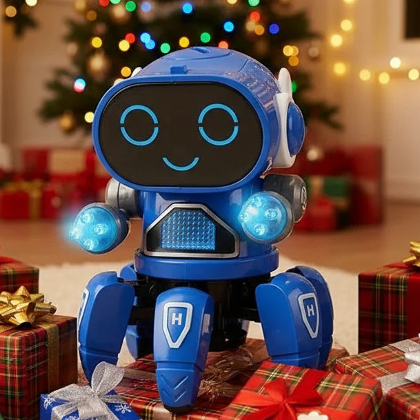 Robot Dansant LED Musical Télécommande 6 Pattes Enfant 3-12 Ans GROOVEBOT – TrioNest™