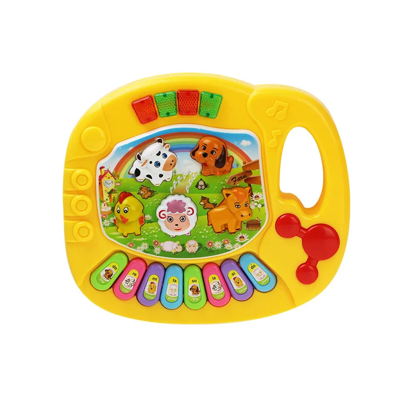 Piano Clavier Électrique Musical Bébé Sons Animaux Lumières Éveil MELODIX – TrioNest™
