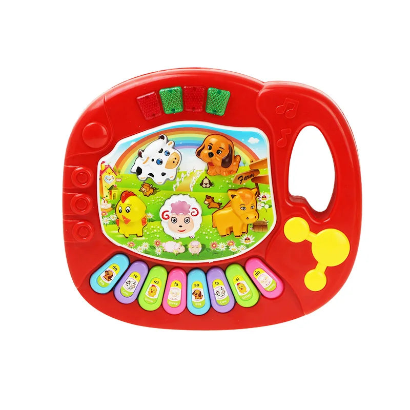 Piano Clavier Électrique Musical Bébé Sons Animaux Lumières Éveil MELODIX – TrioNest™