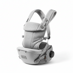 Porte-Bébé Physiologique avec Tabouret - Soutien Lombaire & Assise 30° - Confort Ergonomique 6-en-1 | TrioNest Air-Comfort